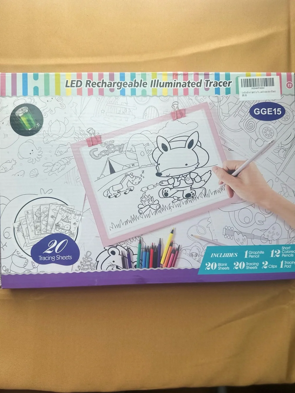 LooEooDoo Light Up Tracing Pad LED Rechargeable Illuminated Tracer GGE15
